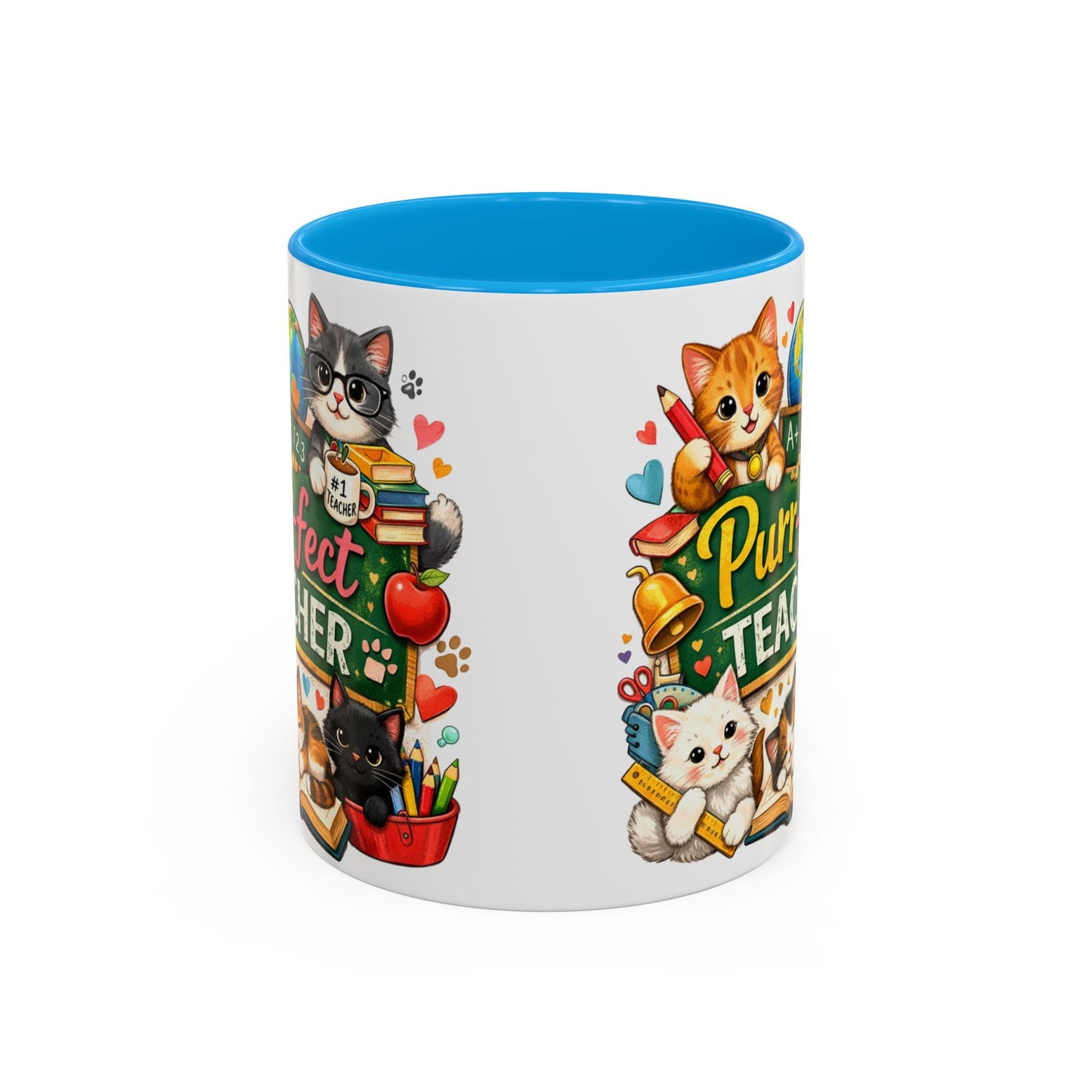 Purr-fect Teacher Mug | Cat Classroom Design, 11oz or 15oz