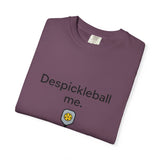 Despickleball Me pickleball graphic T-shirt | pickle paddle logo tee