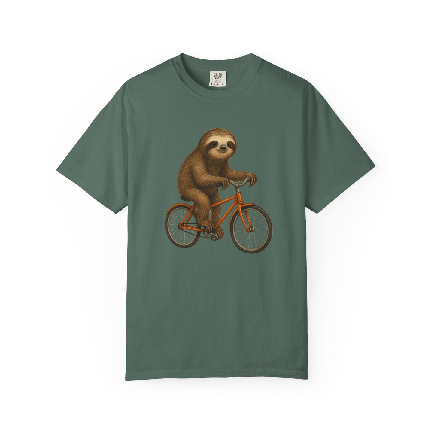 Sloth Bicycle Shirt – Funny Riding Bike Illustration Tees for Cycling Lover