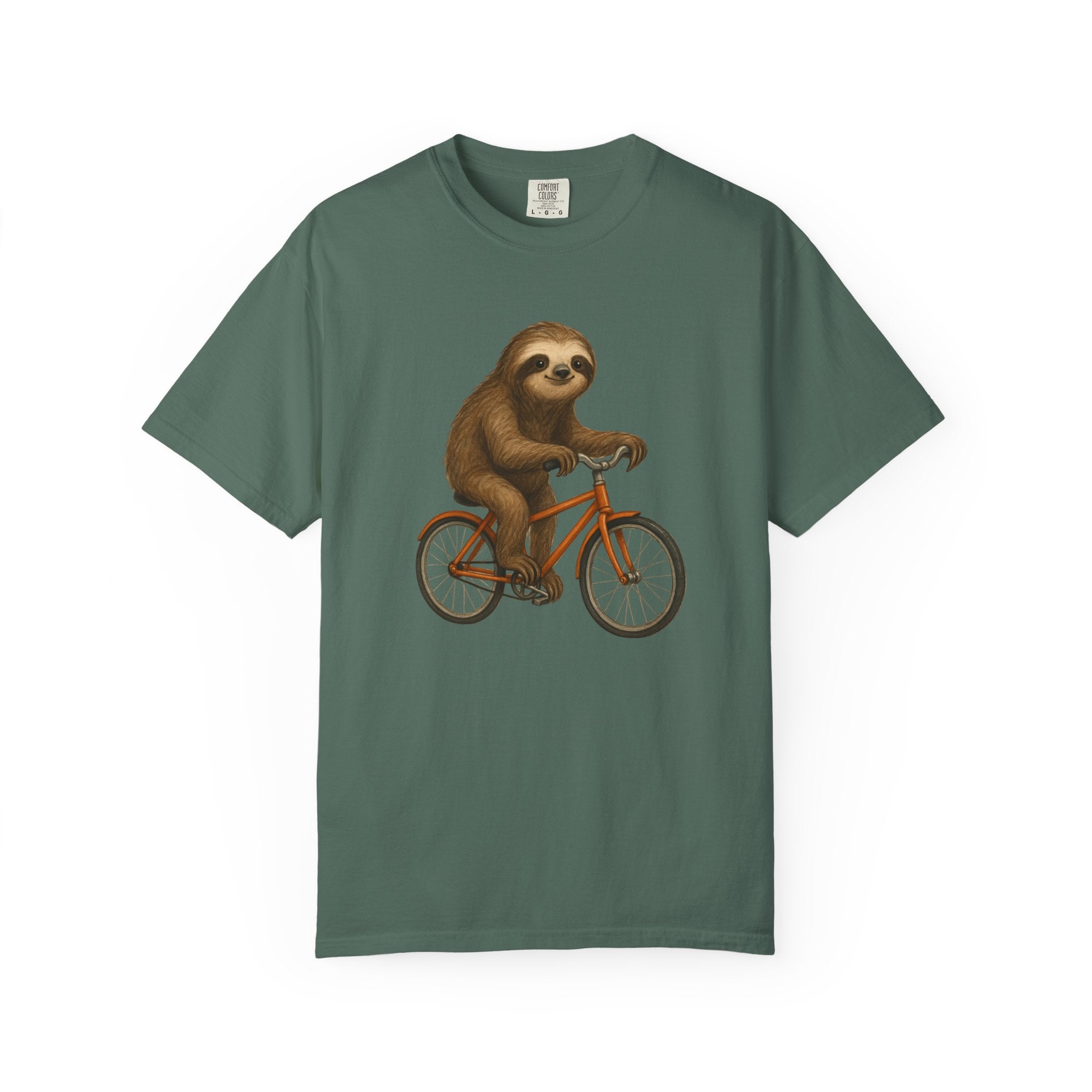 Sloth Bicycle Shirt – Funny Riding Bike Illustration Tees for Cycling Lover
