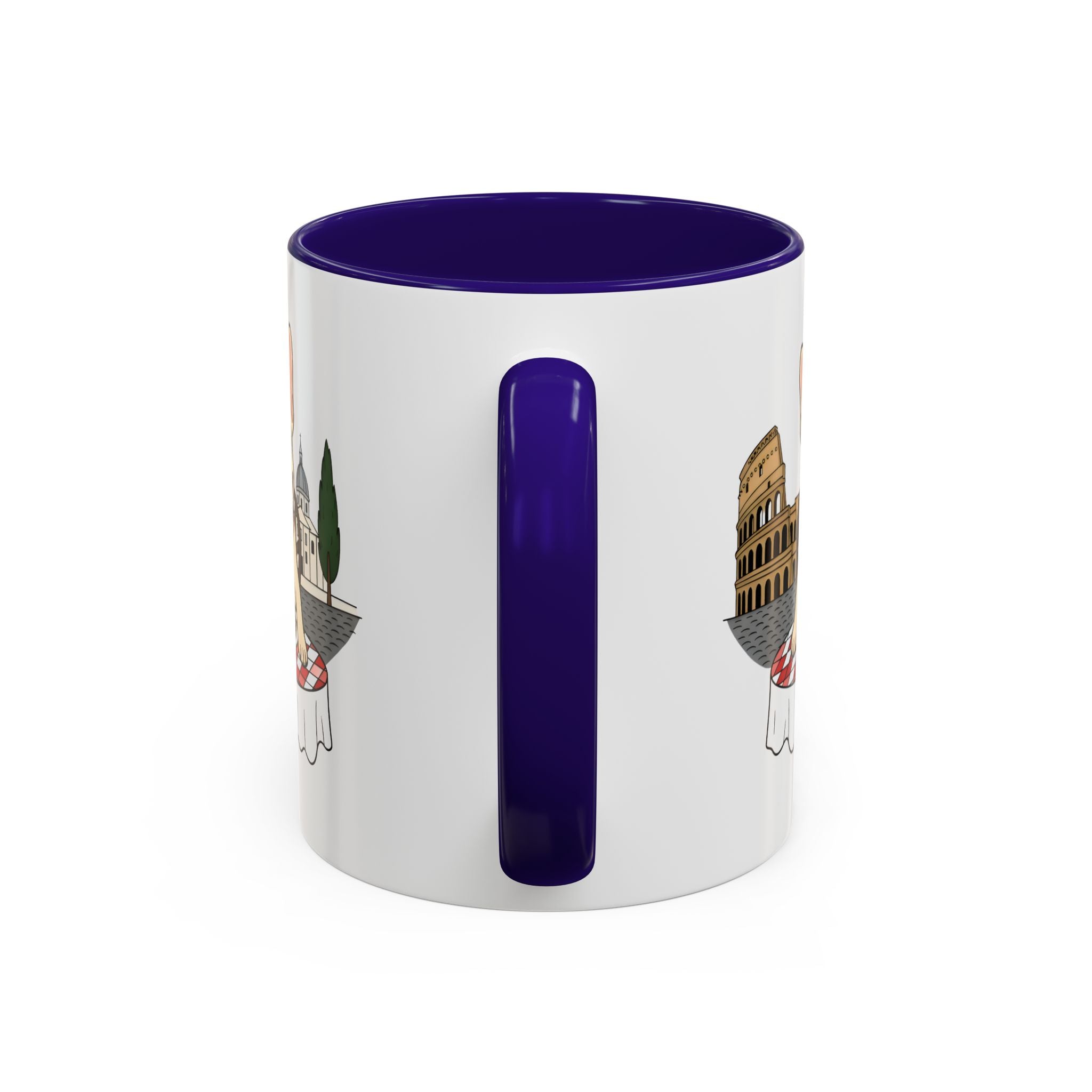 French Bulldog Pasta in Rome Mug | Ceramic Coffee Cup