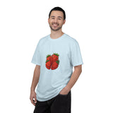 Strawberry Cluster T-shirt | Retro Floral Fruit Illustration