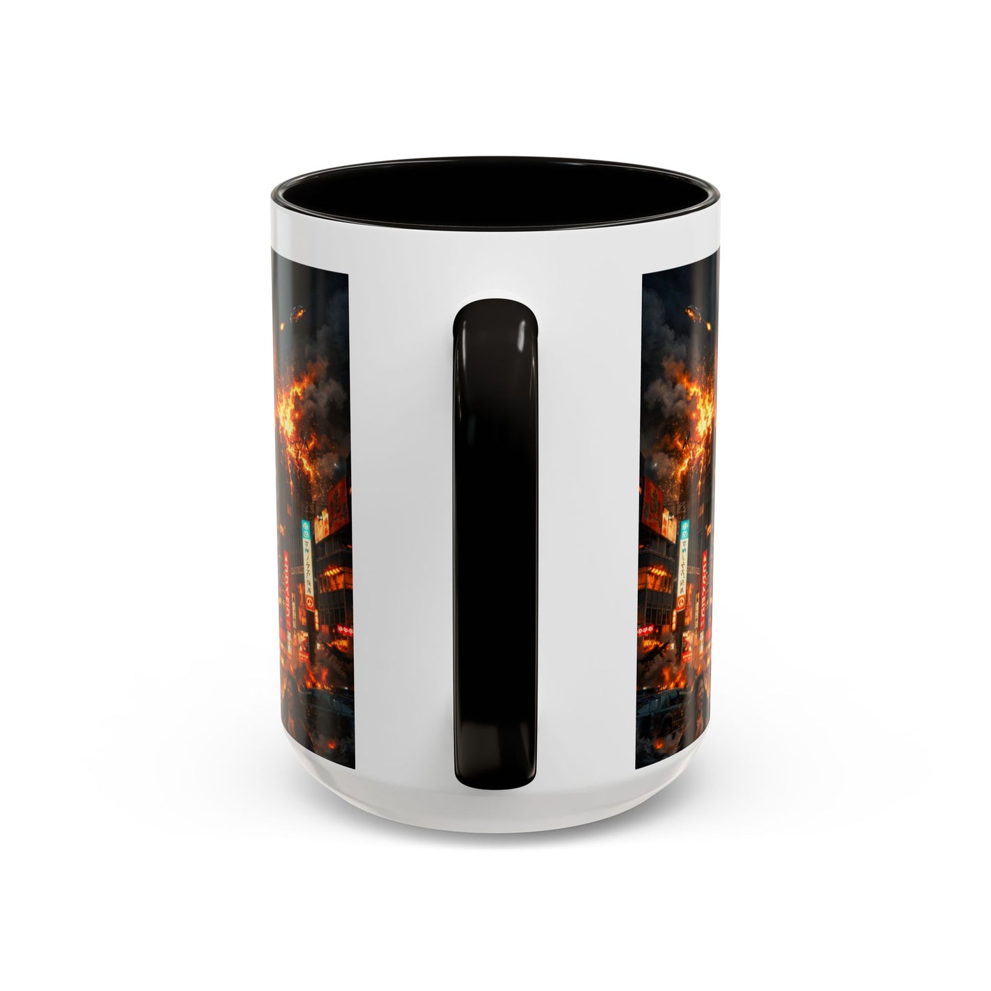 Catzilla Tokyo Cityscape Mug | Color Interior 11oz 15oz