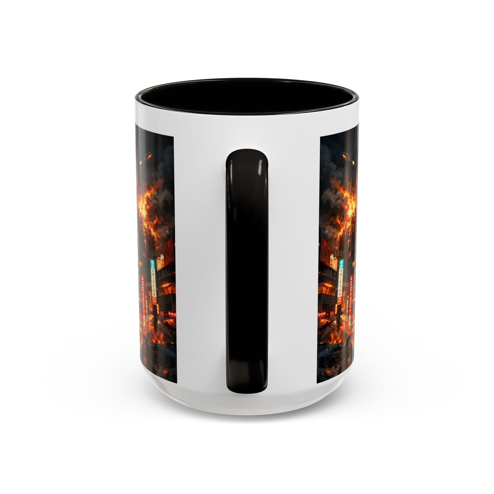 Catzilla Tokyo Cityscape Mug | Color Interior 11oz 15oz