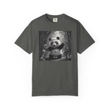 Panda Pickleball Bamboo Forest T-Shirt | Monochrome Kawaii Sports Decor