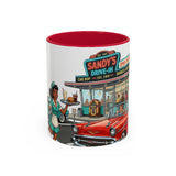 1950s Diner Scene Mug | Retro Car Hop Coffee Cup