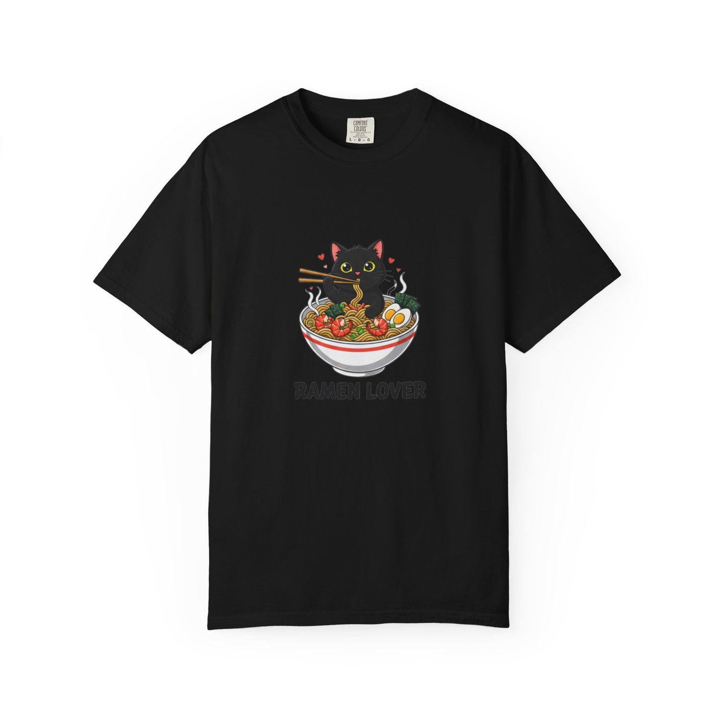 Ramen Cat Garment-Dyed T-shirt