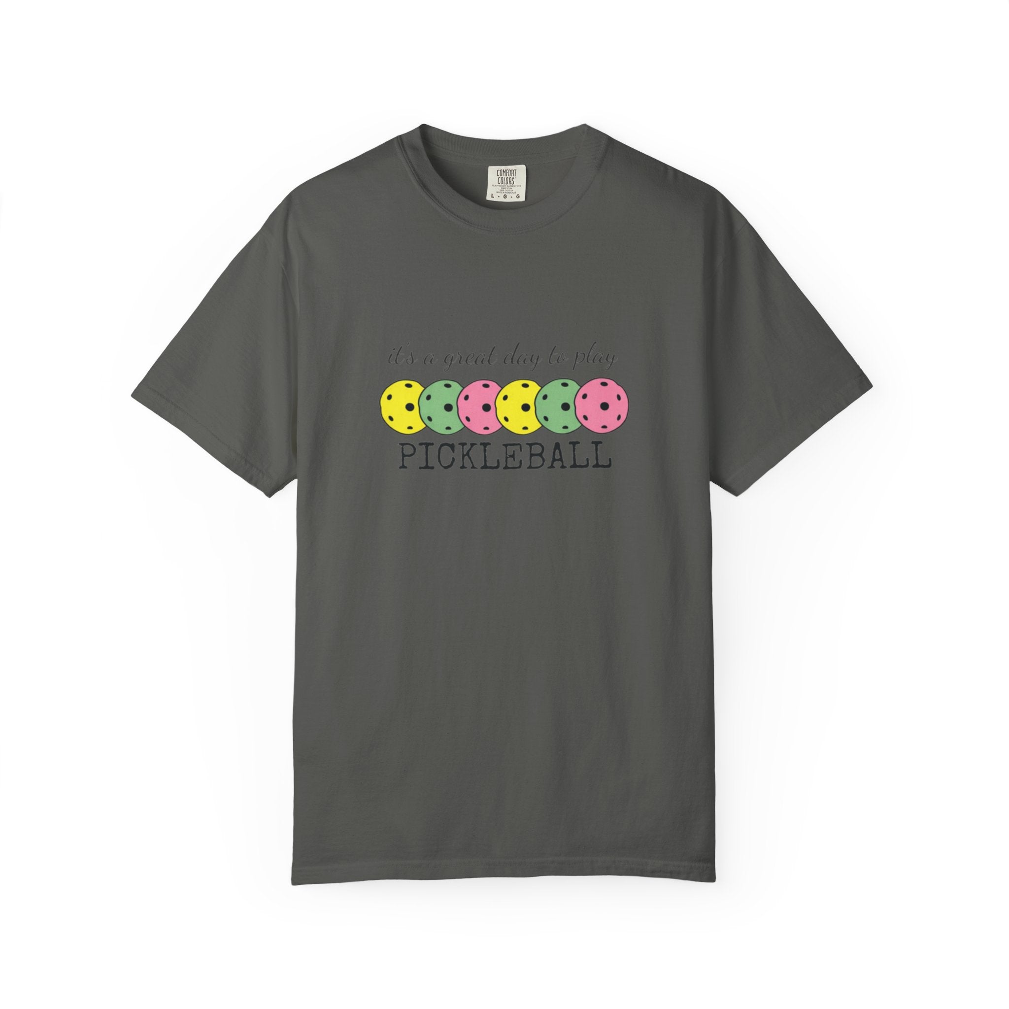 It's a Great Day to Play Pickleball T-Shirt | Colorful Pickleball Paddles Tee