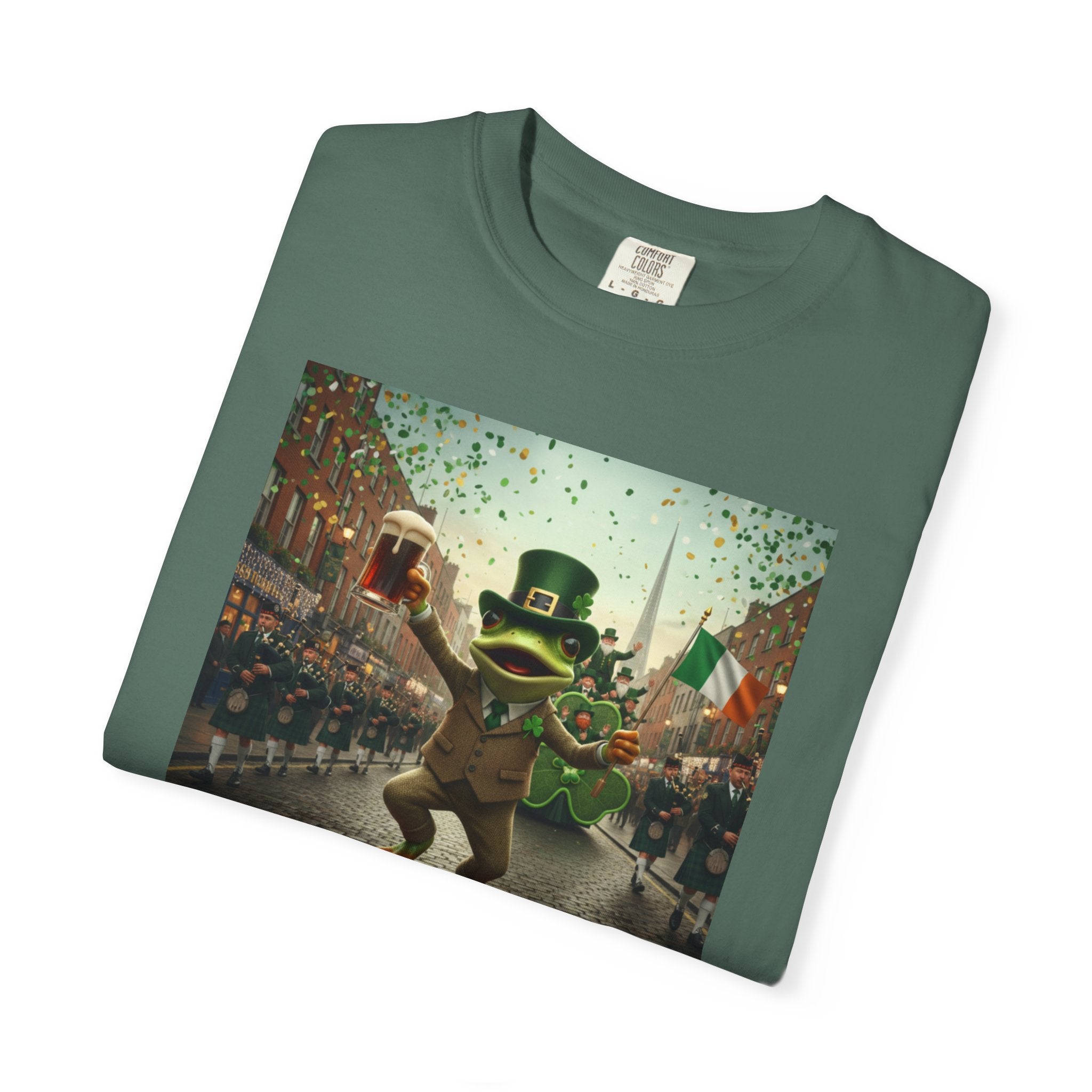 Irish Frog Unisex Garment-Dyed T-shirt