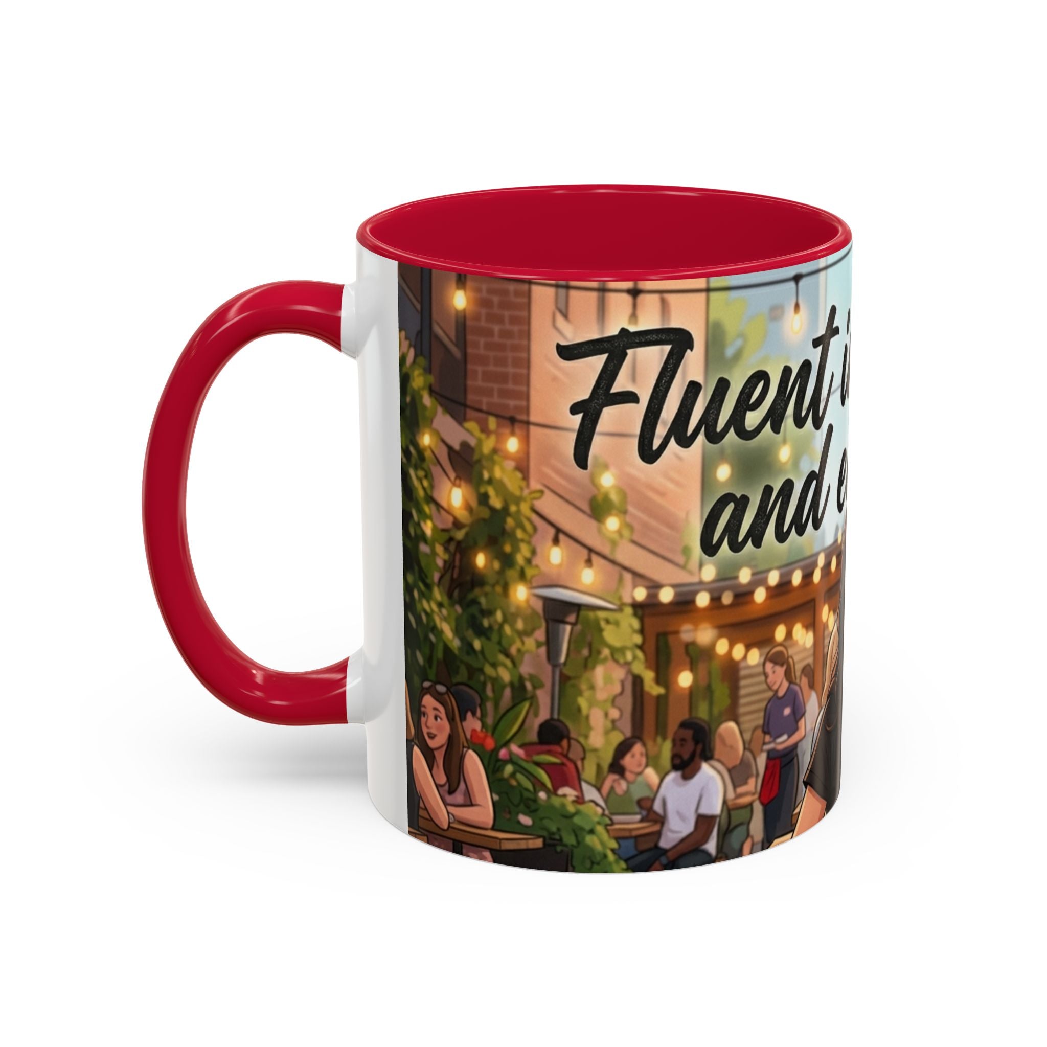 Sarcastic Girl Illustration Mug | 11oz or 15oz Colorful Ceramic