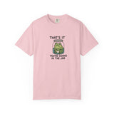 Glass Jar Frog Illustration T-shirt | Frog in Water Jar
