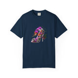 Floral High Heel Shoe T-shirt | Botanical Stiletto Graphic