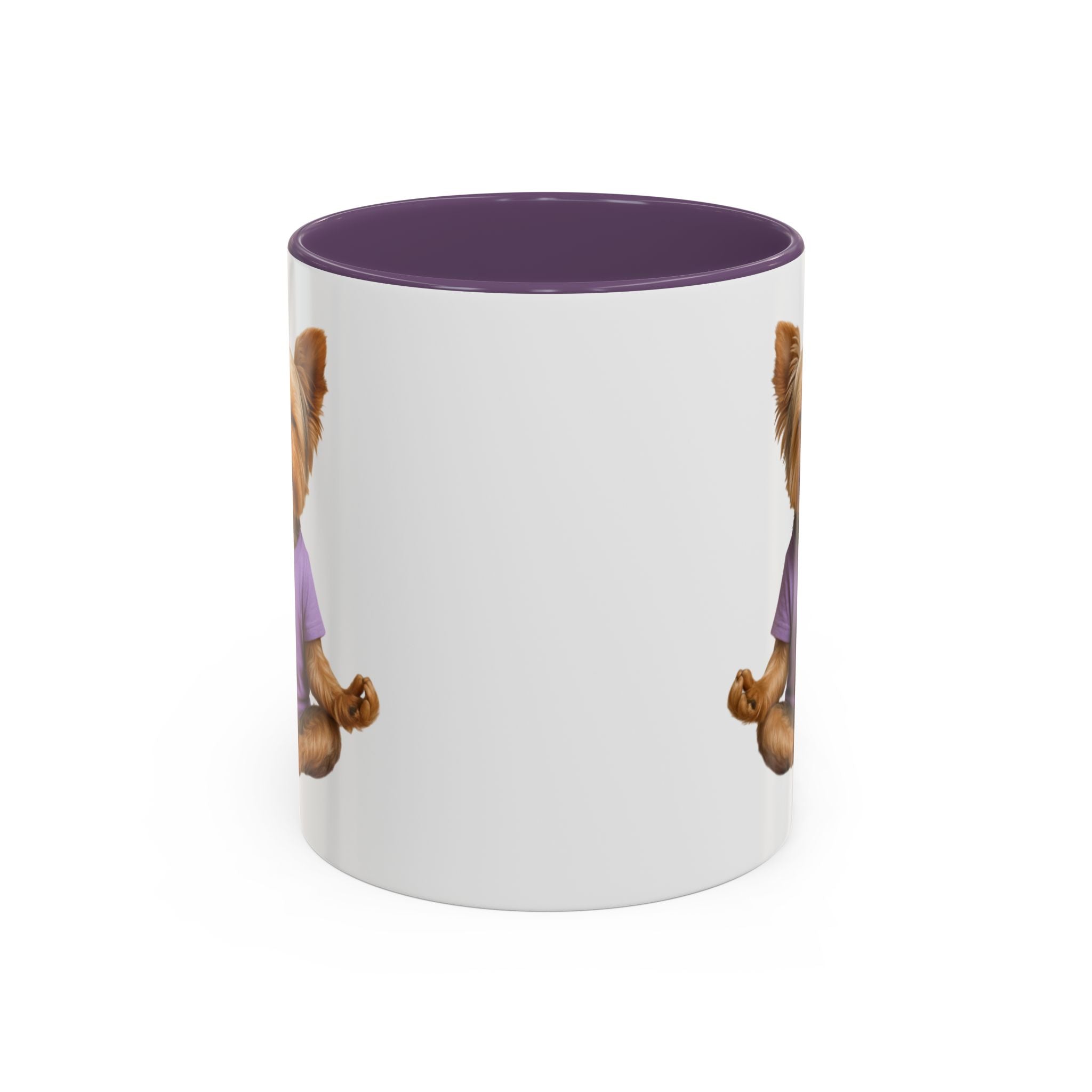 Meditating Yorkshire Terrier Mug | Accent Coffee Mug 11oz 15oz