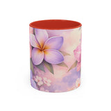 Tropical Orchid Floral Mug | Accent Coffee Mug 11oz 15oz