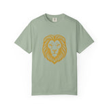 Golden Lion Head T-shirt | Minimal Animal Graphic Tee