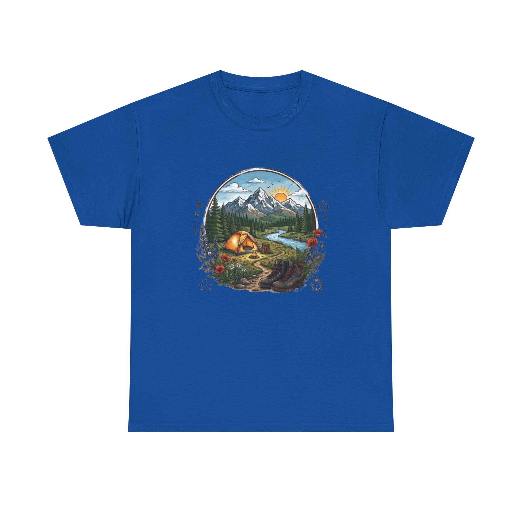 Mountain Camping Adventure T-Shirt | Outdoor Nature Hiking Tee | Wilderness Tent Graphic Shirt | Gift for Hiker Camper |