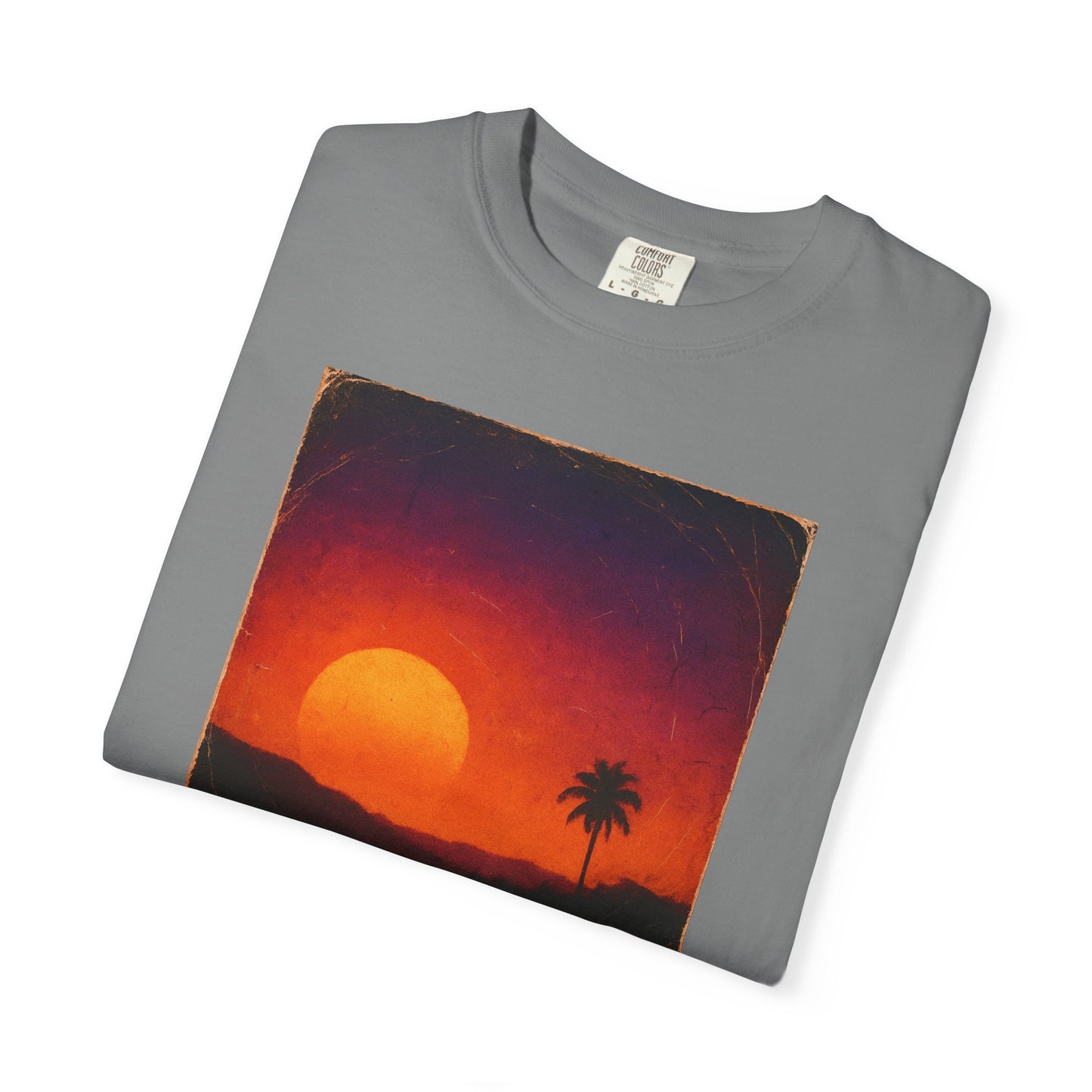 Sunset Palm Silhouette T-shirt | Tropical Sunset Tee