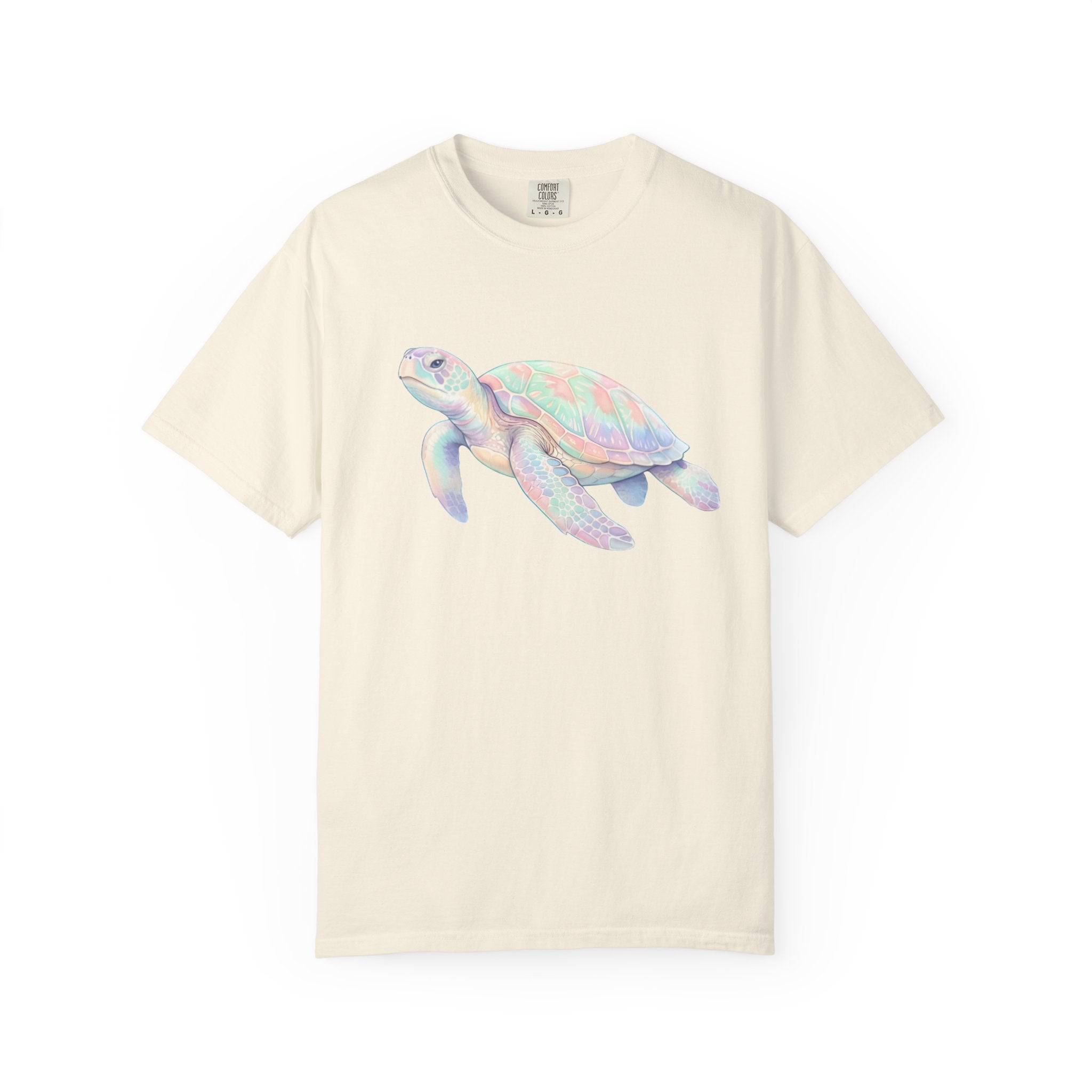 Pastel Sea Turtle T-shirt | Watercolor Marine Life Tee