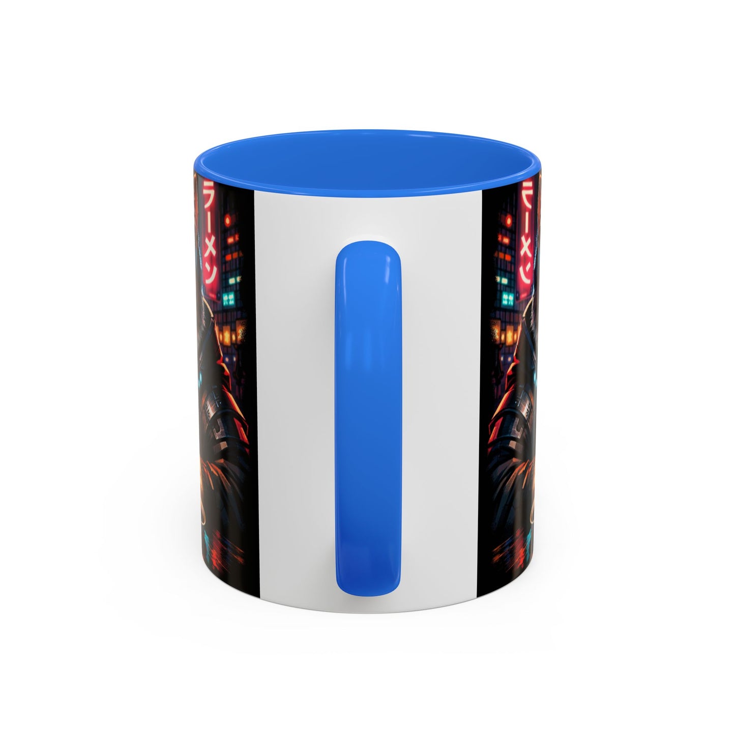 Cyberpunk Sushi Cat Mug | 11oz 15oz Ceramic Coffee Cup