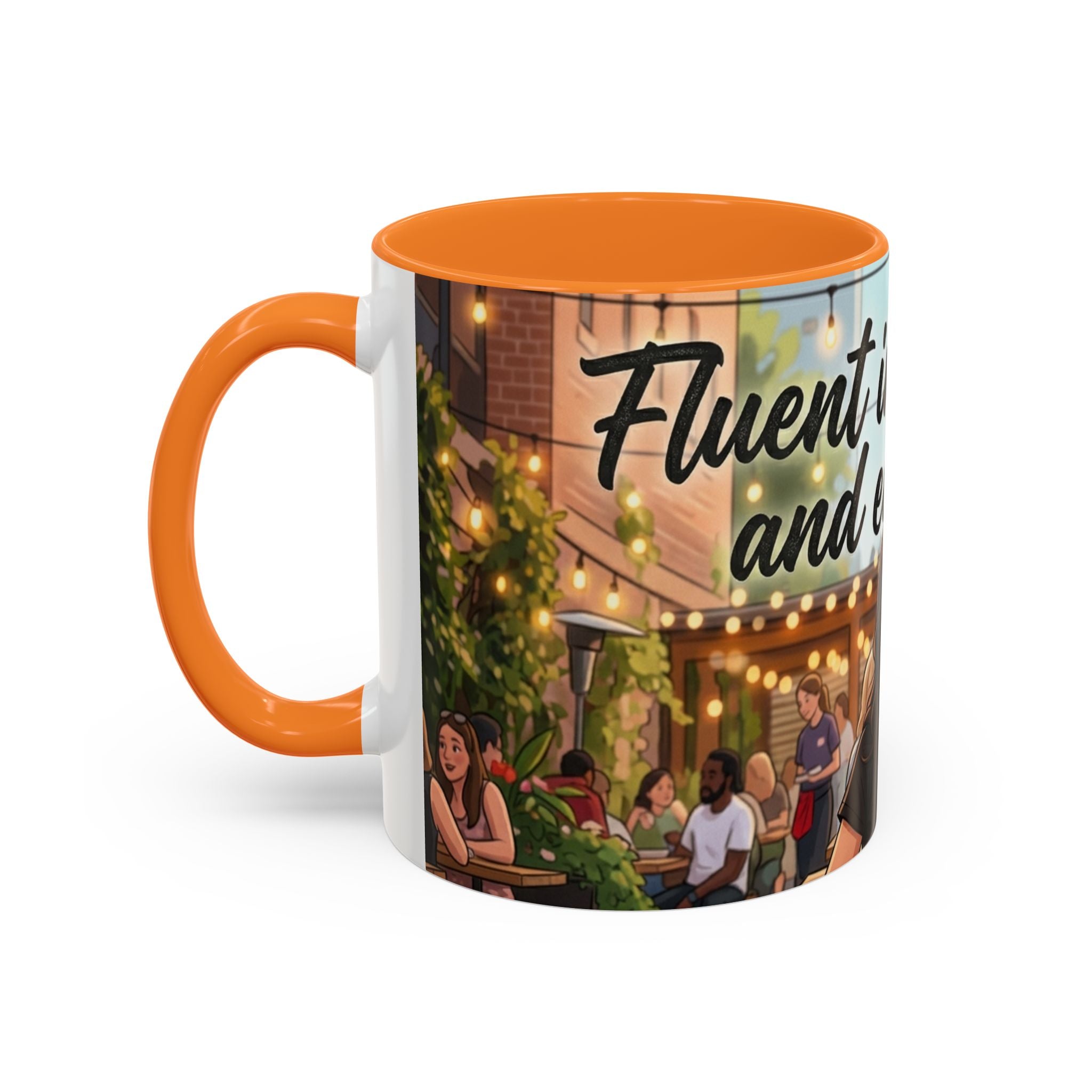 Sarcastic Girl Illustration Mug | 11oz or 15oz Colorful Ceramic