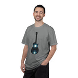 Moonlit Acoustic Guitar T-Shirt | Night Sky Guitar Silhouette