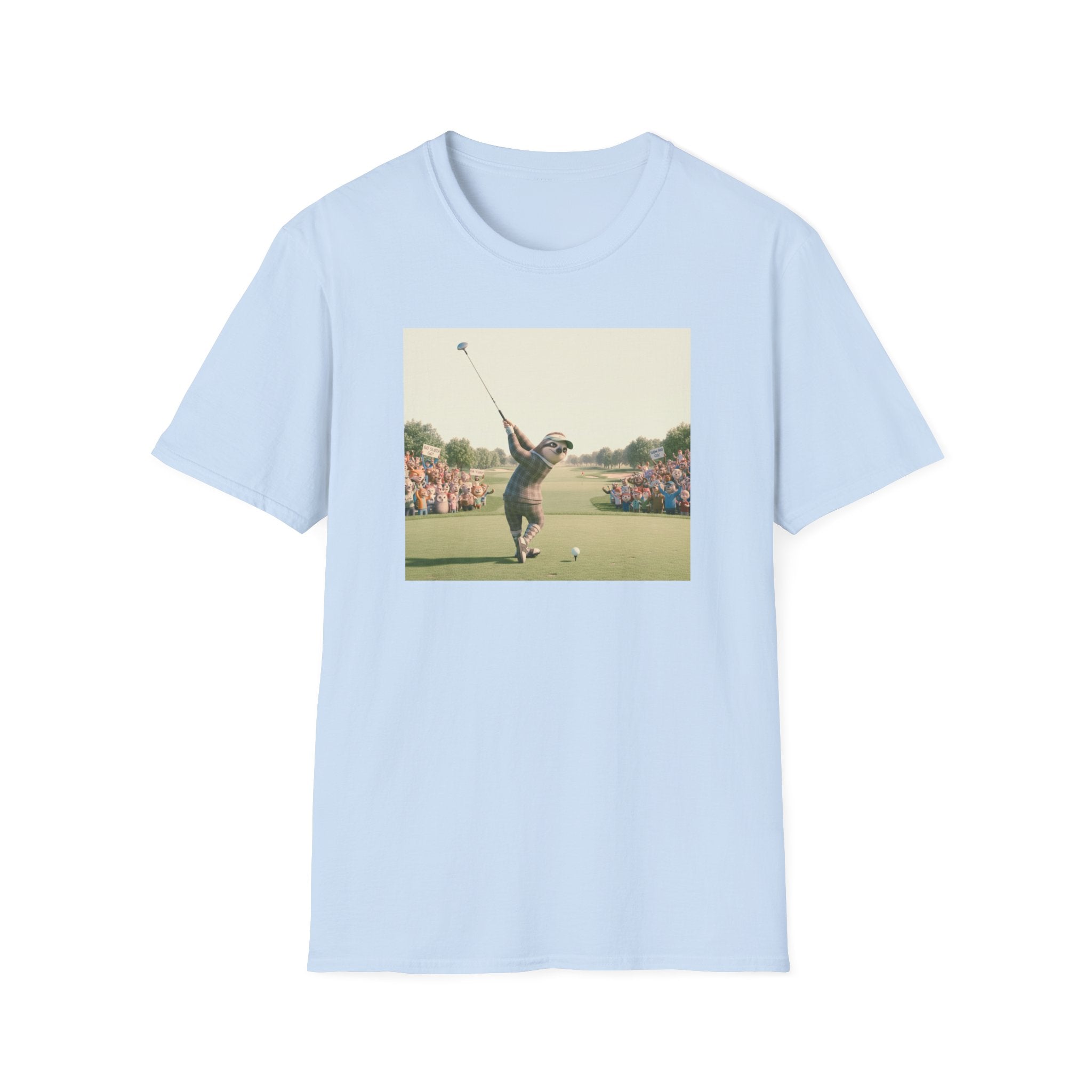 Sloth Golfer 3D Animation T-Shirt | Cinematic CGI Sporting Character