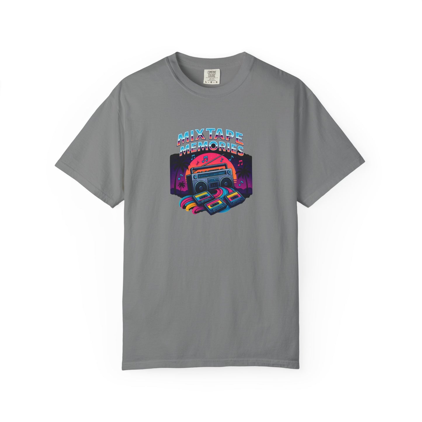 Mixtape Retro Cassette Graphic T-shirt | Vaporwave 80s Neon Music Tee