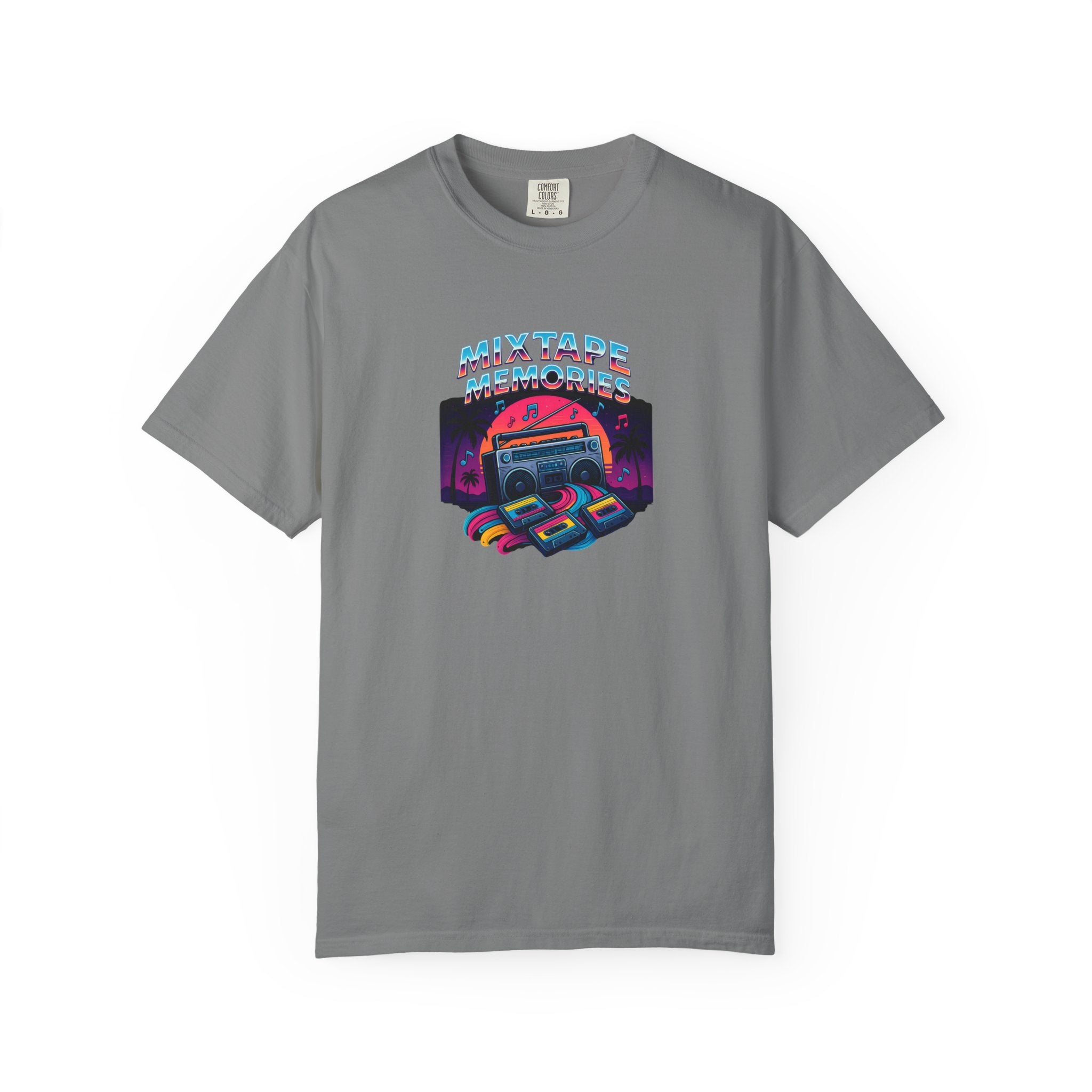 Mixtape Retro Cassette Graphic T-shirt | Vaporwave 80s Neon Music Tee