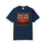 Wish You Were Here Sunset T-shirt | Vintage Sunset Graphic
