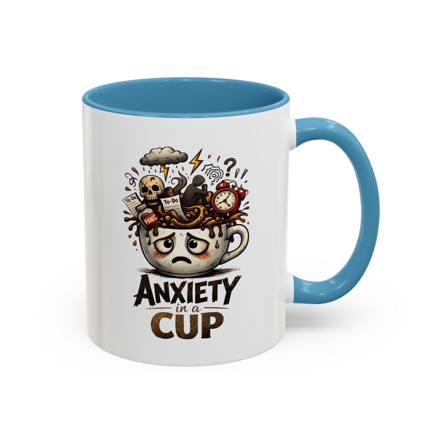 Anxiety in a Cup Coffee Mug | Accent 11oz 15oz