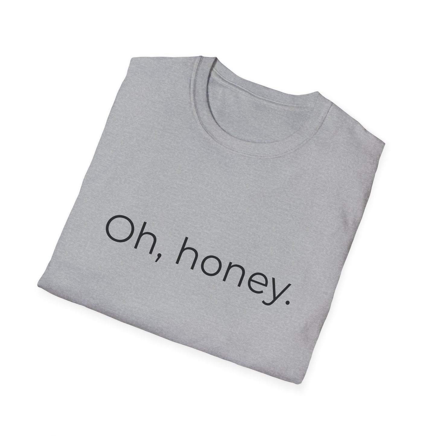 Oh, Honey T-Shirt | Minimal Script Typography Tee