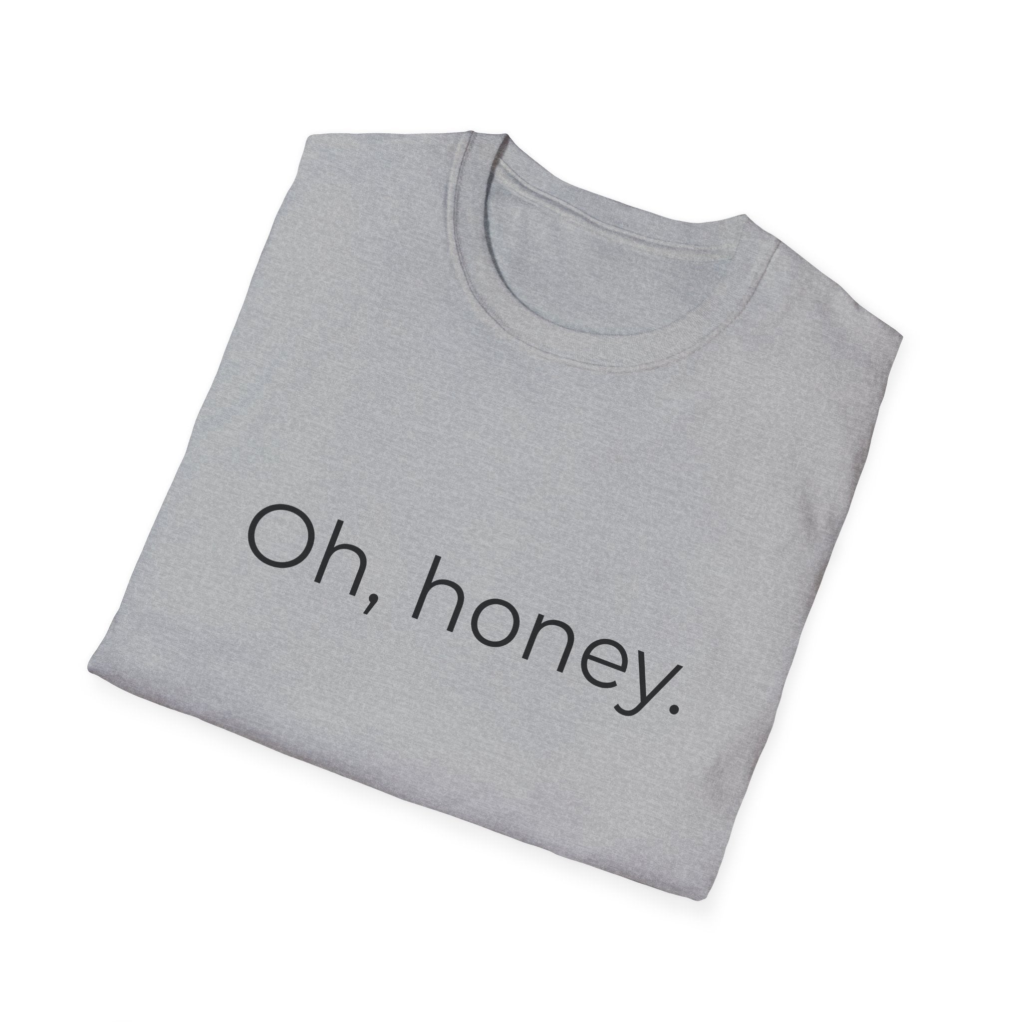 Oh, Honey T-Shirt | Minimal Script Typography Tee