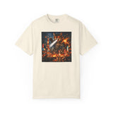 Giant Catzilla Kaiju Rampage T-Shirt | Neon City Monster Battle