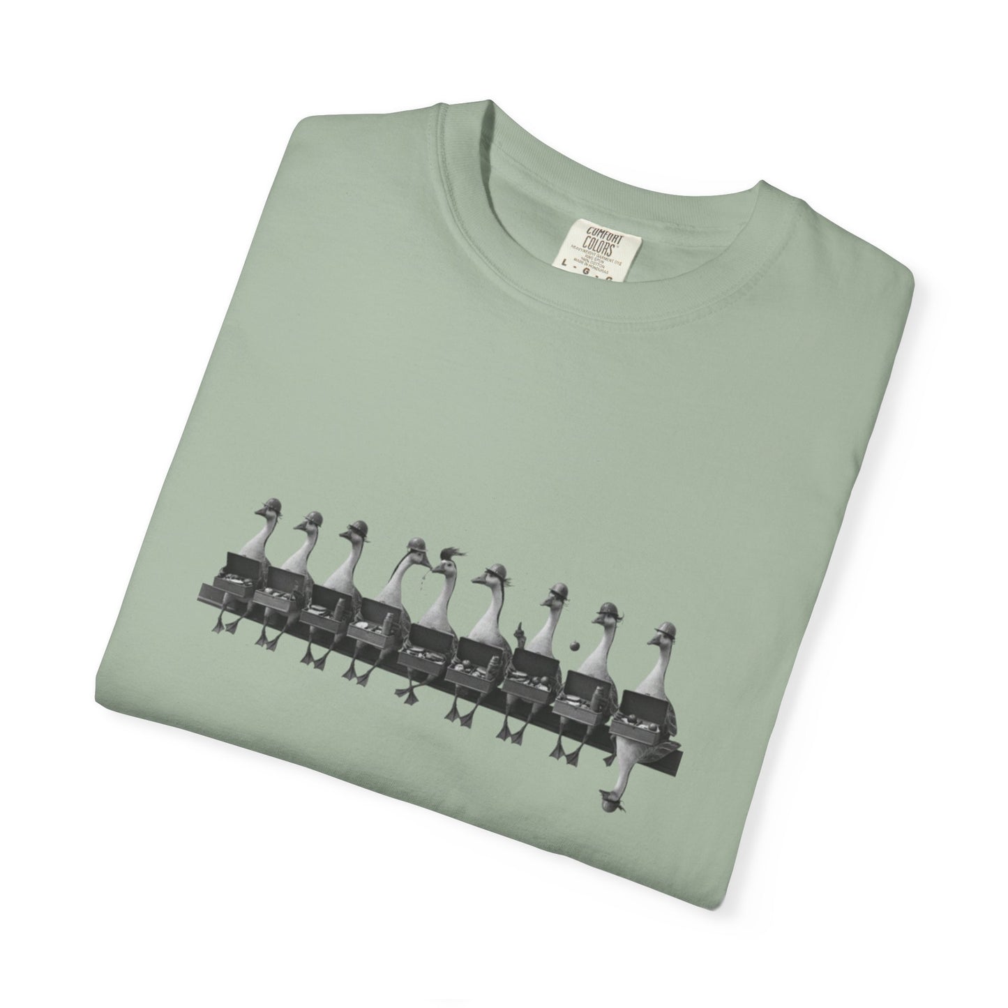 Lunch on a Skyscraper Geese Edition T-shirt | NYC Black and White Photo