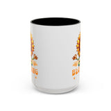Blooming Sunflower Mug | Yoga Meditating Sunflower Ceramic Mug