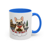 French Bulldog Pasta in Rome Mug | Ceramic Coffee Cup