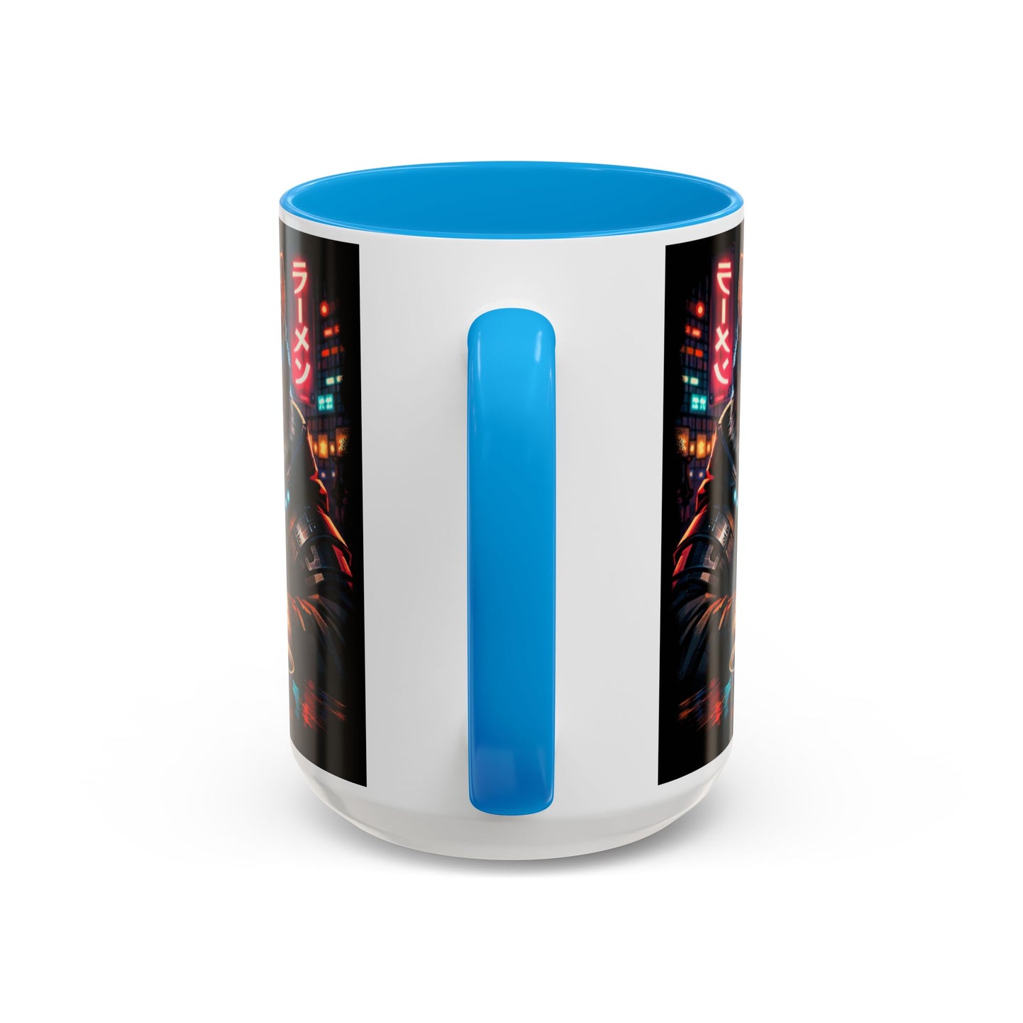 Cyberpunk Sushi Cat Mug | 11oz 15oz Ceramic Coffee Cup