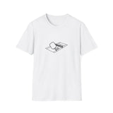 Pickleball Court T-Shirt | Minimal Dental Line Art