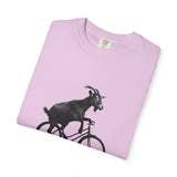 Goat Riding Bicycle T-shirt | Funny Animal Bike Tee