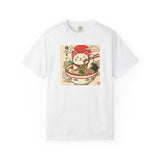 Maneki Neko Ramen Cat T-shirt | Lucky Cat Bowl Graphic Japanese Style
