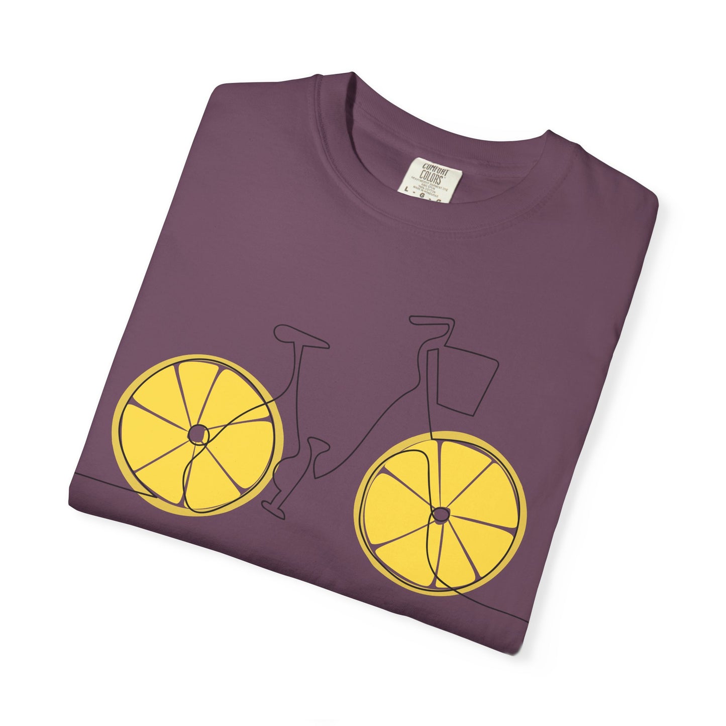 Lemon Wheel Bicycle T-shirt | Citrus Bike Graphic Tee