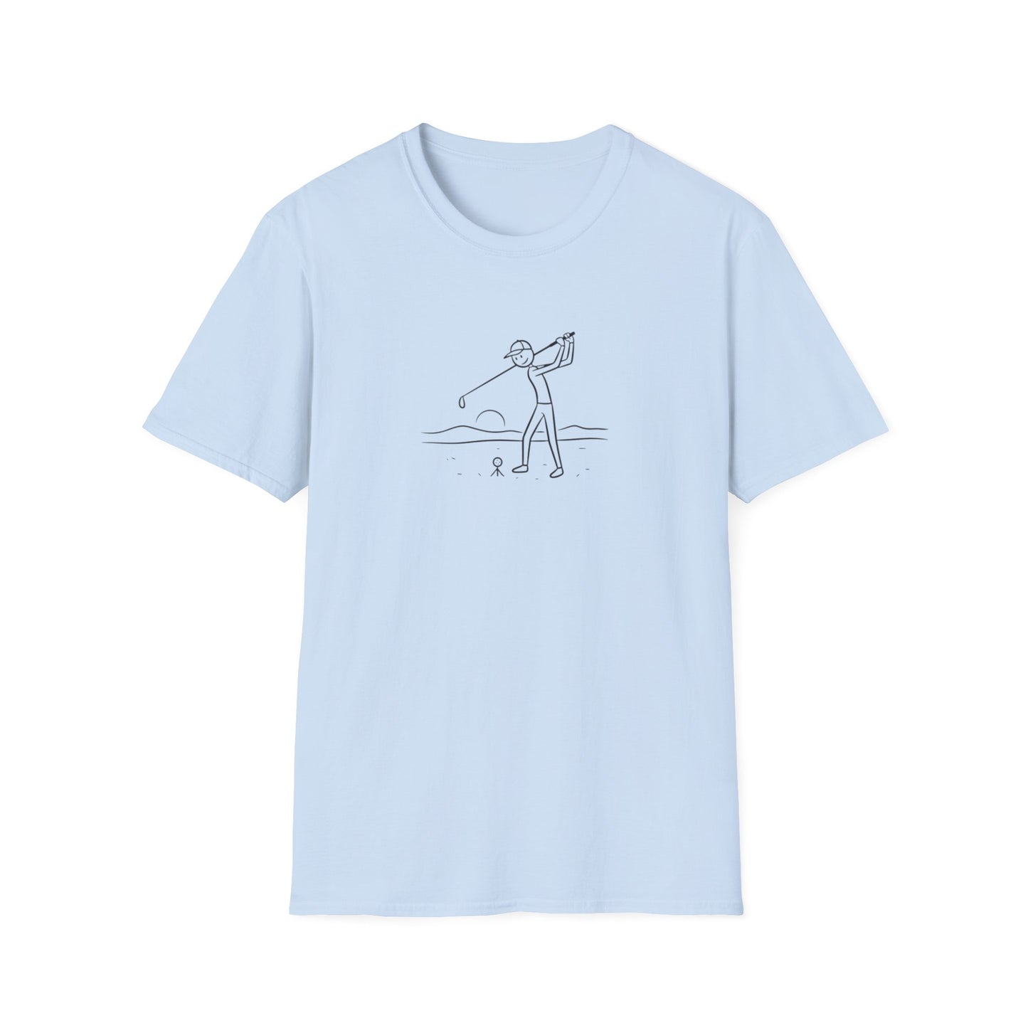 Timmy "The Wind-Stopper" McPar Stickman Golf Tee | T-Shirt