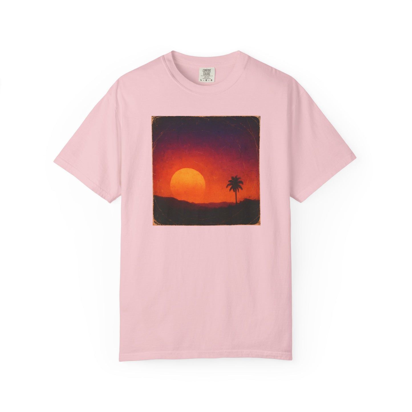 Sunset Palm Silhouette T-shirt | Tropical Sunset Tee