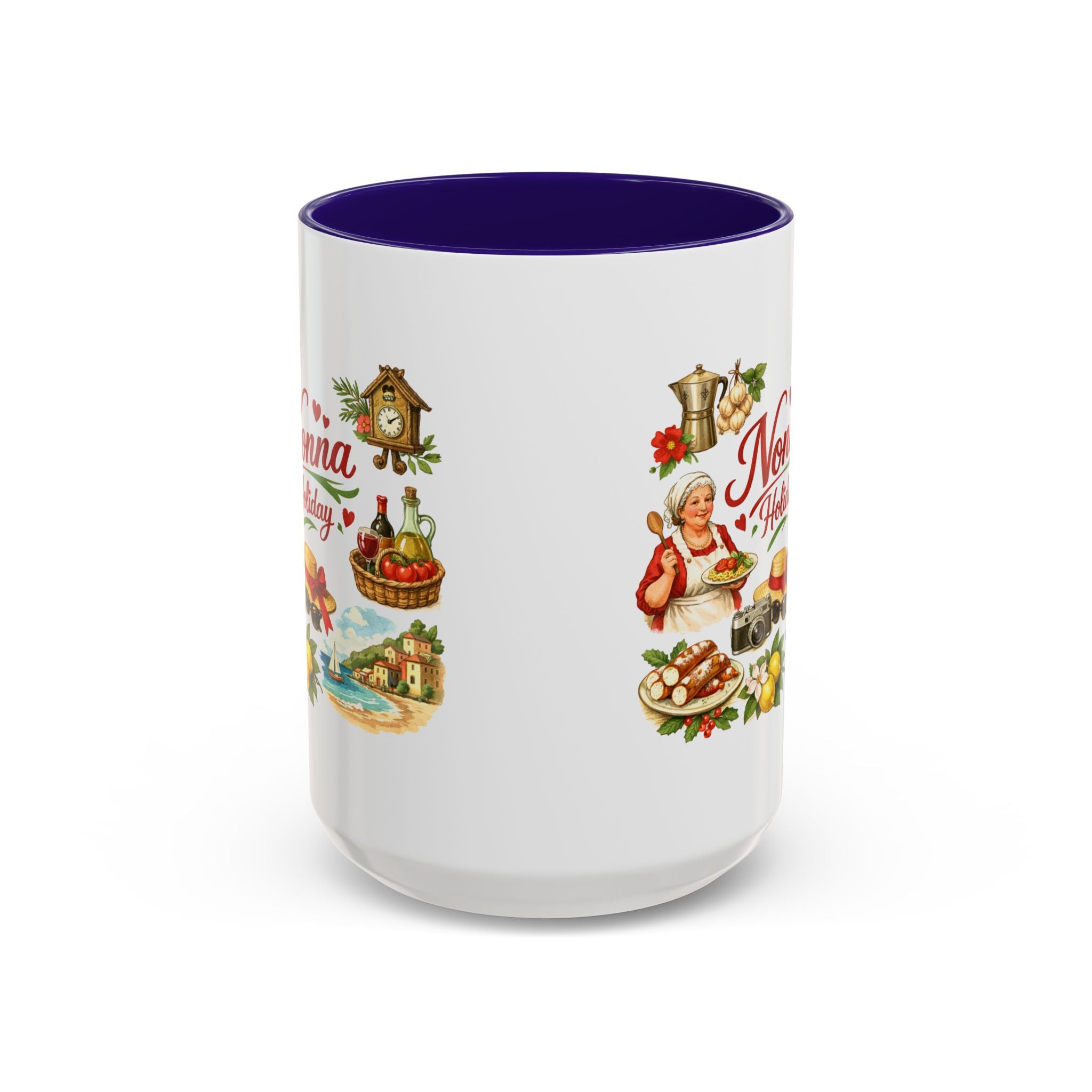 Nonna Holiday mug | Italian grandma kitchen design, vintage food icons