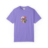 Tropical Floral Bouquet T-Shirt | Bird of Paradise, Orchid, Sunflower