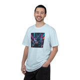 Neon Cyberpunk Capybara Cityscape T-Shirt | Futuristic Night Street Art