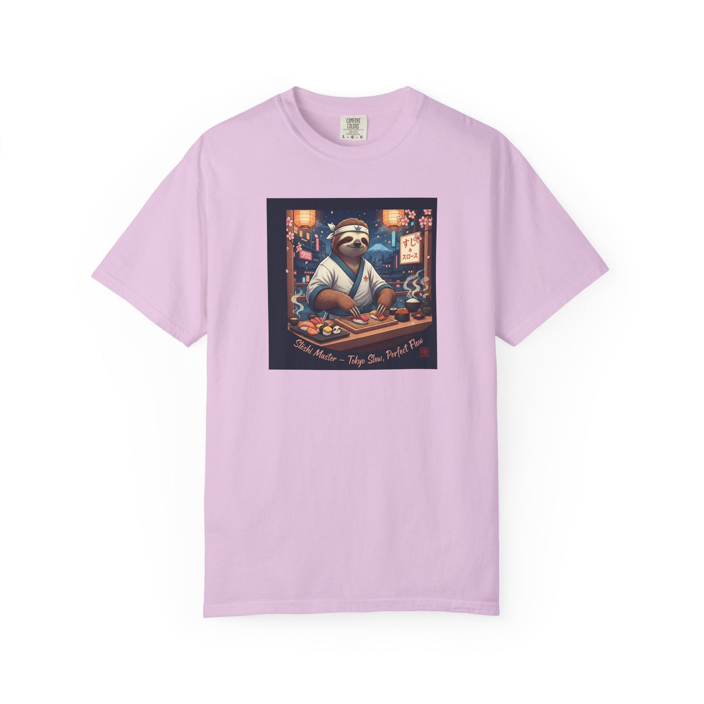 Sloth Sushi Chef T-shirt | Cute Sloth Chef Illustration, Sushi Bar Artwork