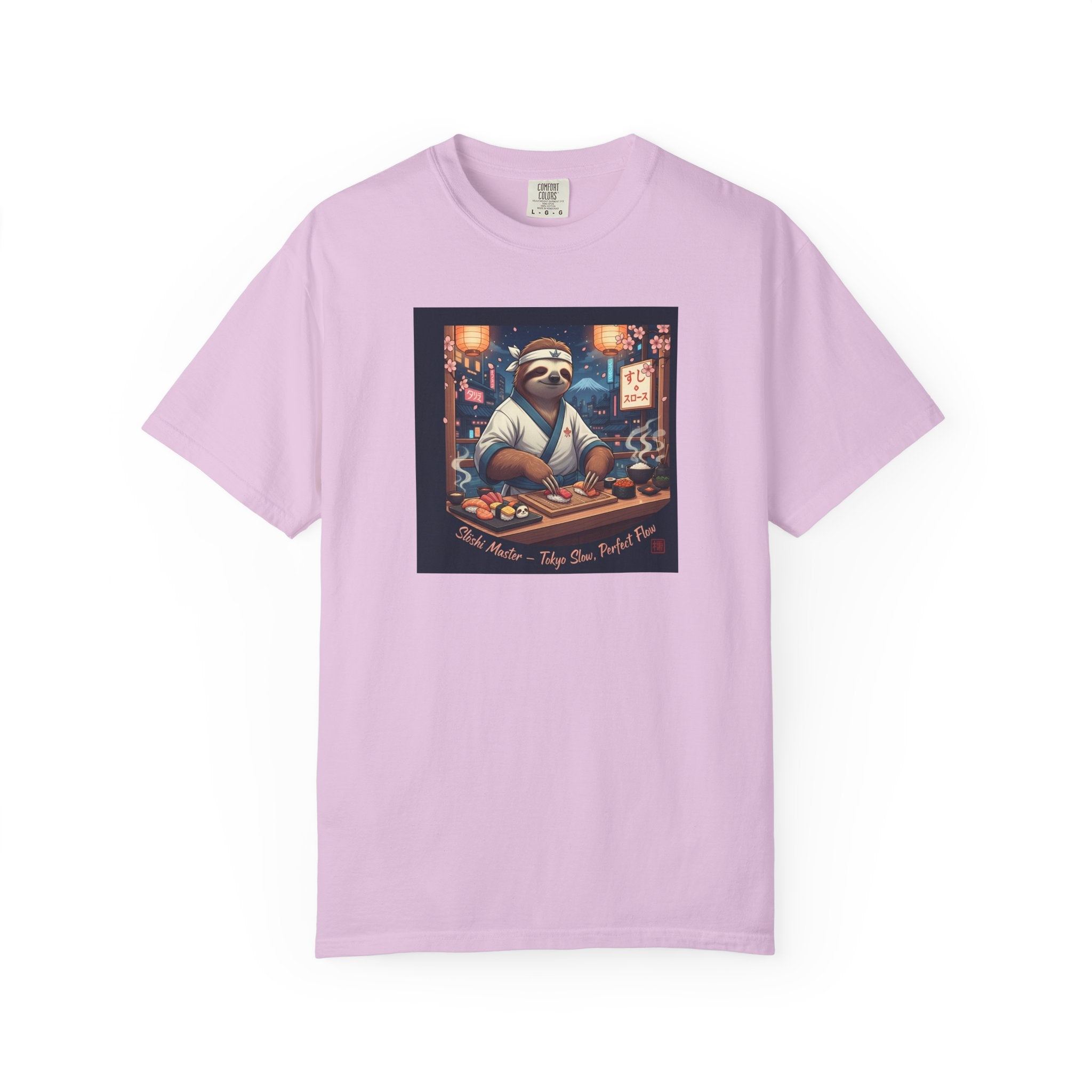 Sloth Sushi Chef T-shirt | Cute Sloth Chef Illustration, Sushi Bar Artwork