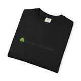 planet over plastic T-shirt | environmental tree slogan tee
