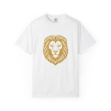 Golden Lion Head T-shirt | Minimal Animal Graphic Tee